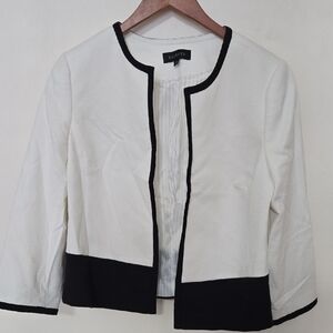 Talbots Ivory and Black Women's Blazer